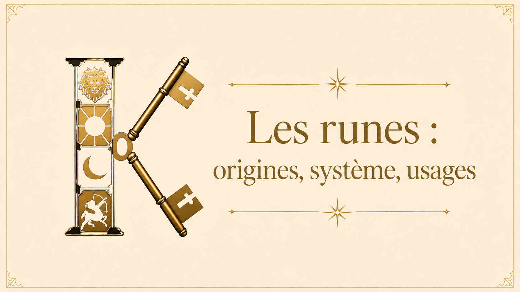 Les runes : origines, système, usages