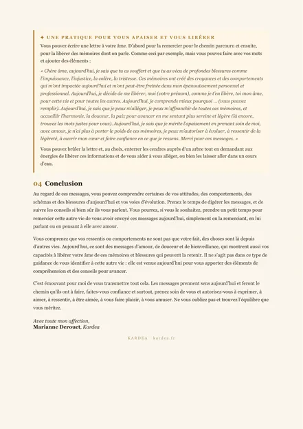 Page 7 d&rsquo;une lecture akashique