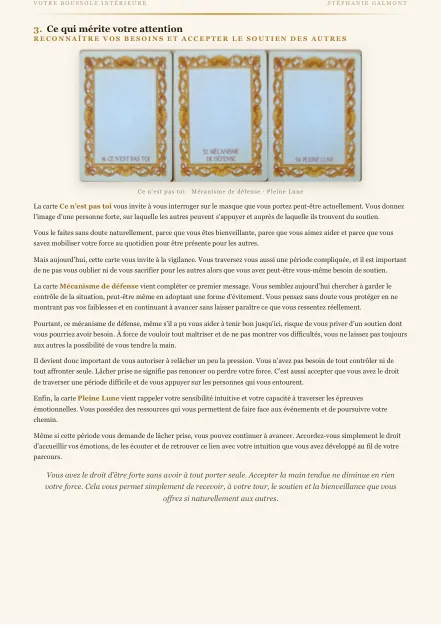 Page 2 d&rsquo;une boussole int&eacute;rieure