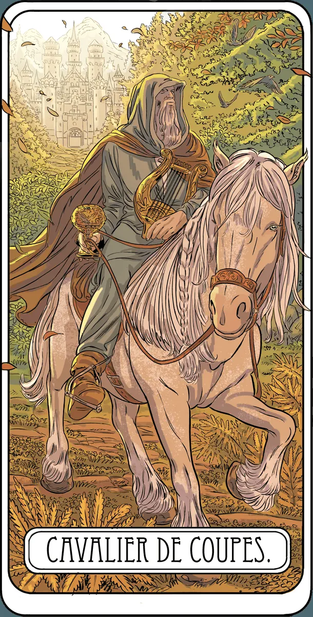 Le Cavalier de Coupes dans le Tarot
