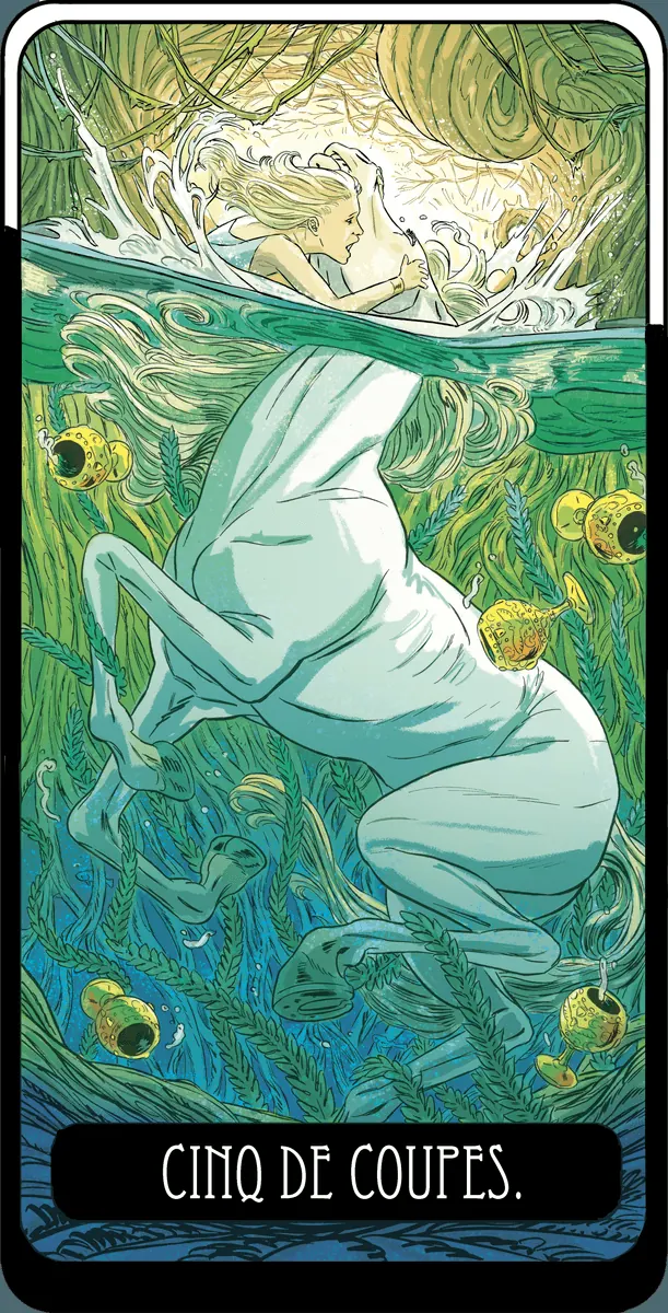 Cinq de Coupes dans le Tarot