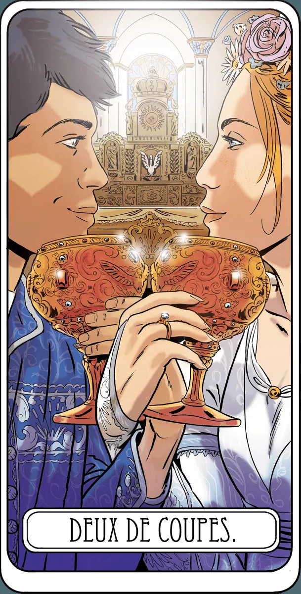 Deux de Coupes dans le Tarot
