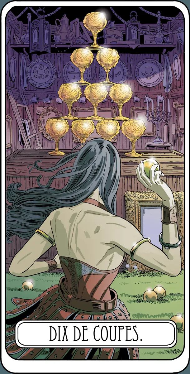 Dix de Coupes dans le Tarot