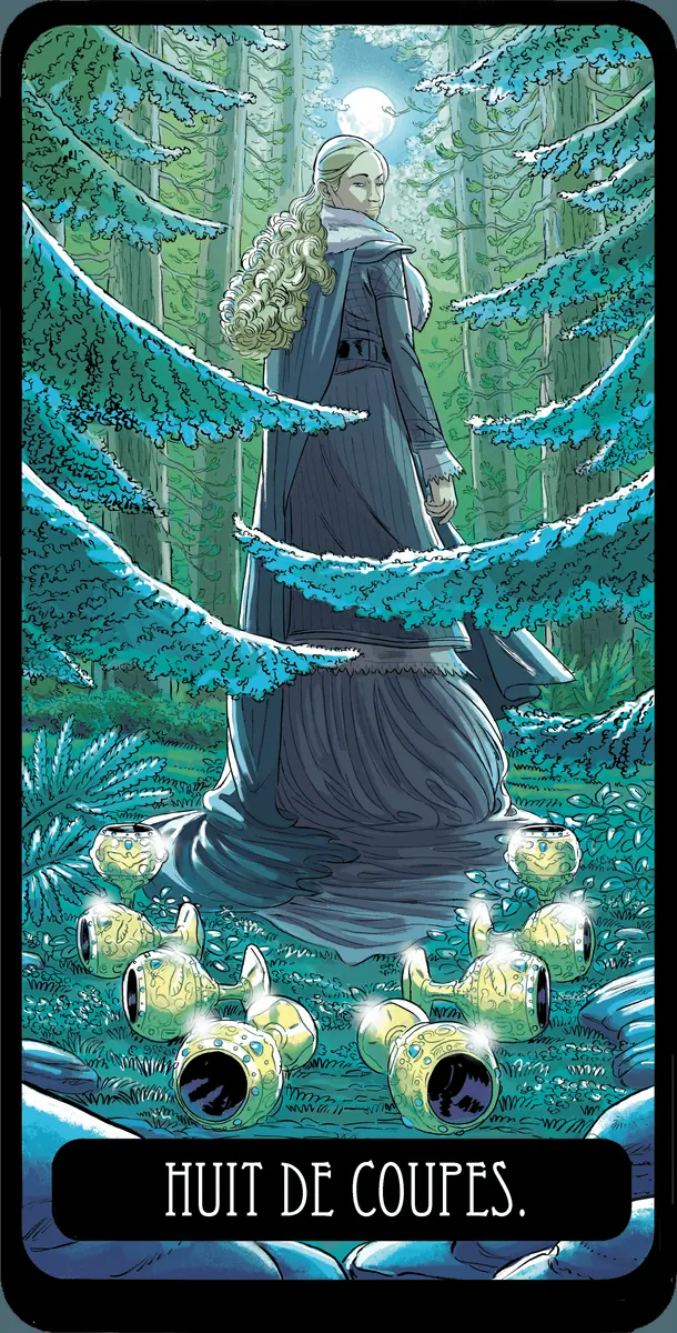 Huit de Coupes dans le Tarot