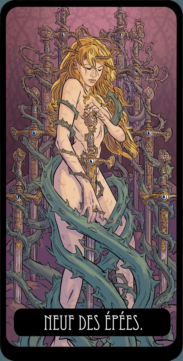 Neuf d’Épées dans le Tarot