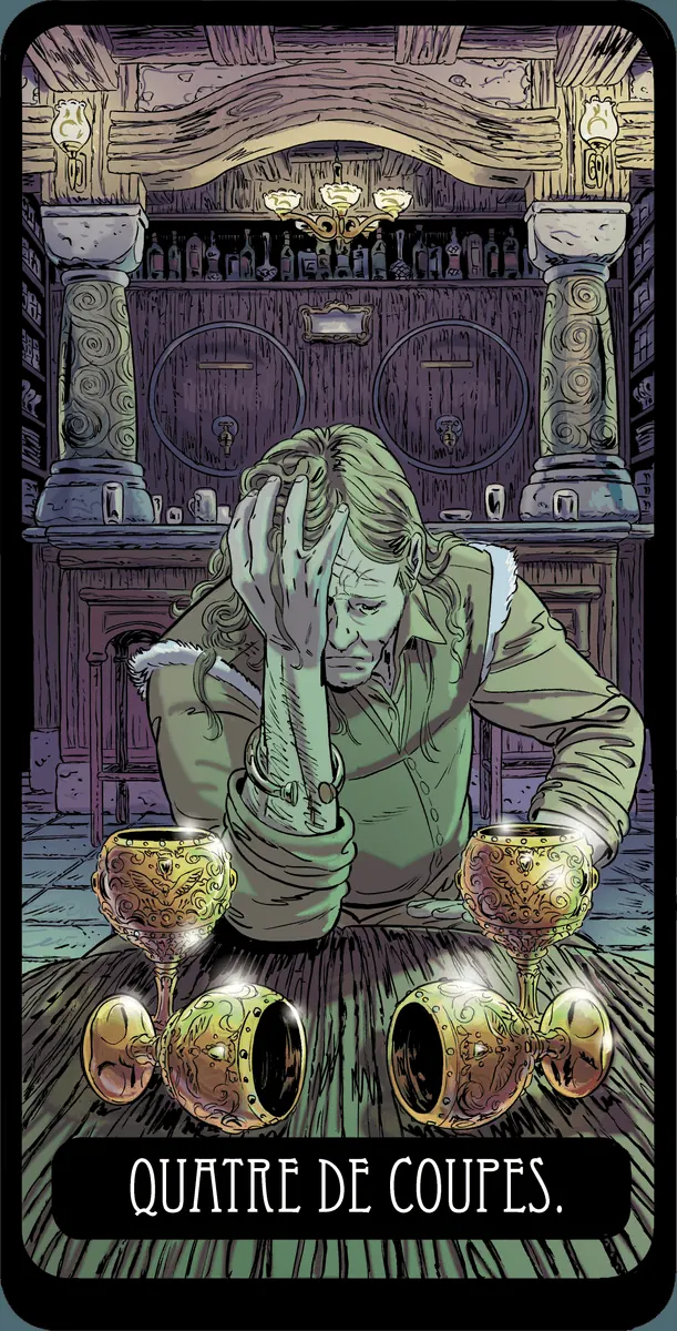 Quatre de Coupes dans le Tarot