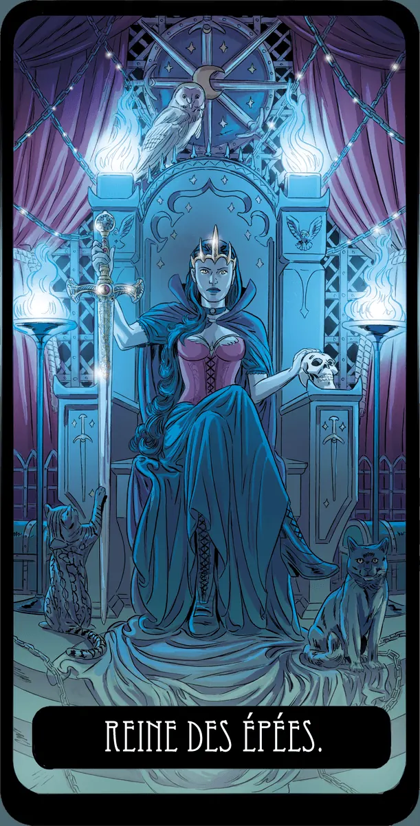 Reine d’Épées dans le Tarot