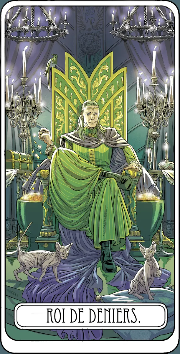 Roi de Deniers dans le Tarot