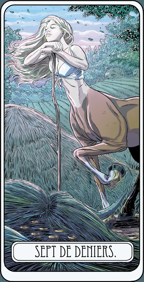 Sept de Deniers dans le Tarot