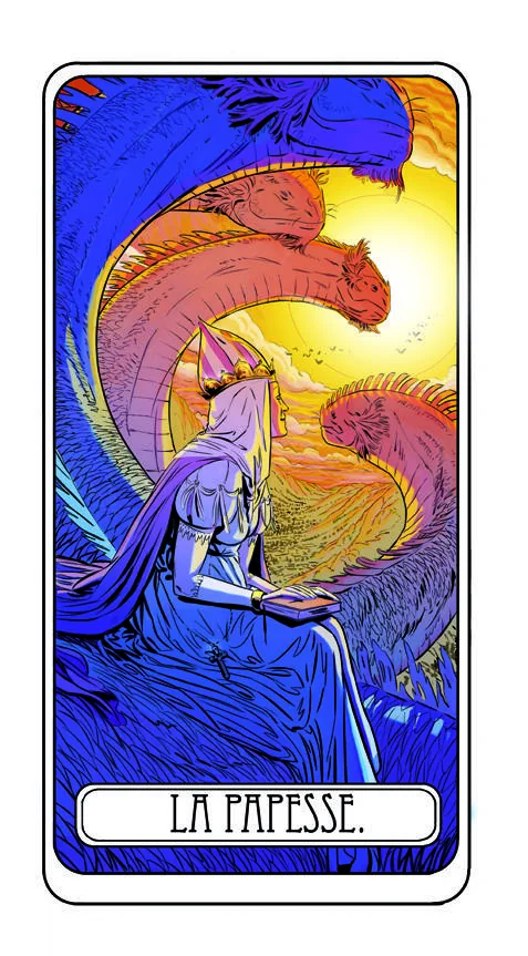 La Papesse, arcane II du Tarot Villeneuve