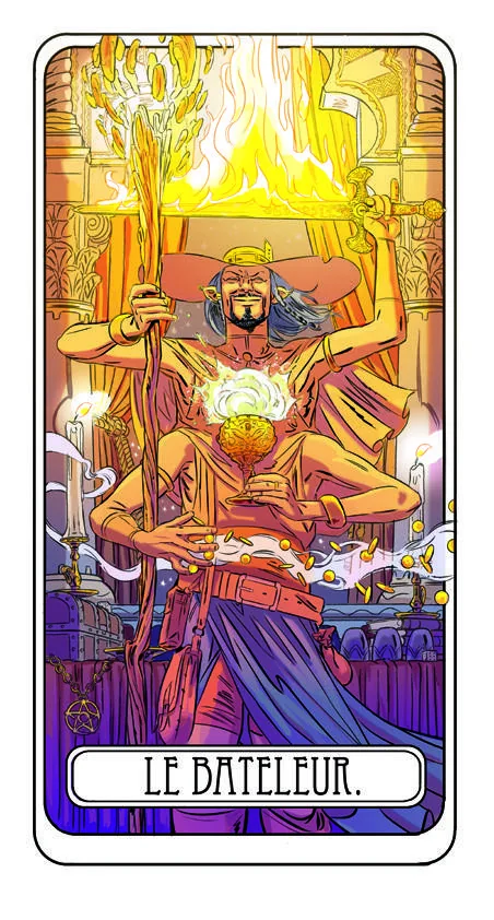 Le Bateleur, arcane I du Tarot Villeneuve