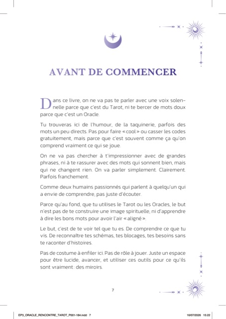 Page 7 : avant de commencer