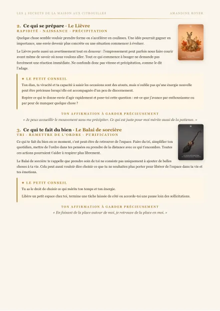 Page 2 d&rsquo;un tirage Les 5 secrets