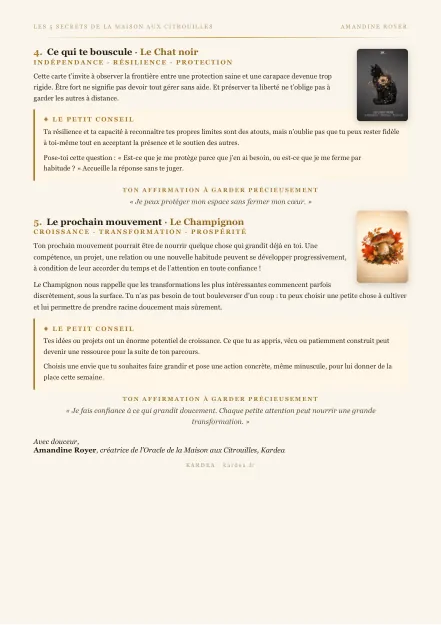 Page 3 d&rsquo;un tirage Les 5 secrets