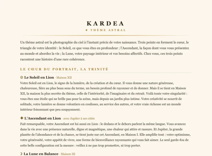 Extrait d&rsquo;un th&egrave;me astral