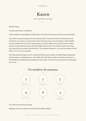 Page 1 d&rsquo;un th&egrave;me num&eacute;rologique