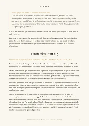 Page 5 d&rsquo;un th&egrave;me num&eacute;rologique